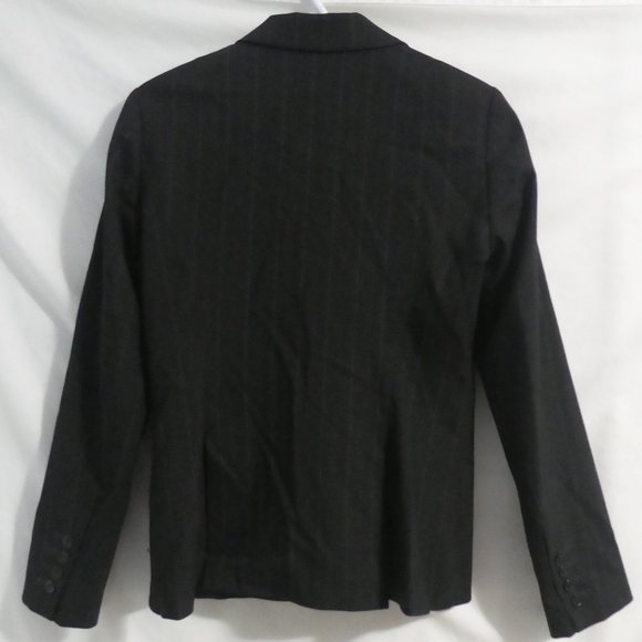 L'OFFICIEL | size 4 | Womens Striped Brown Blazer | Suit Jacket | Made in Canada - Picture 2 of 16